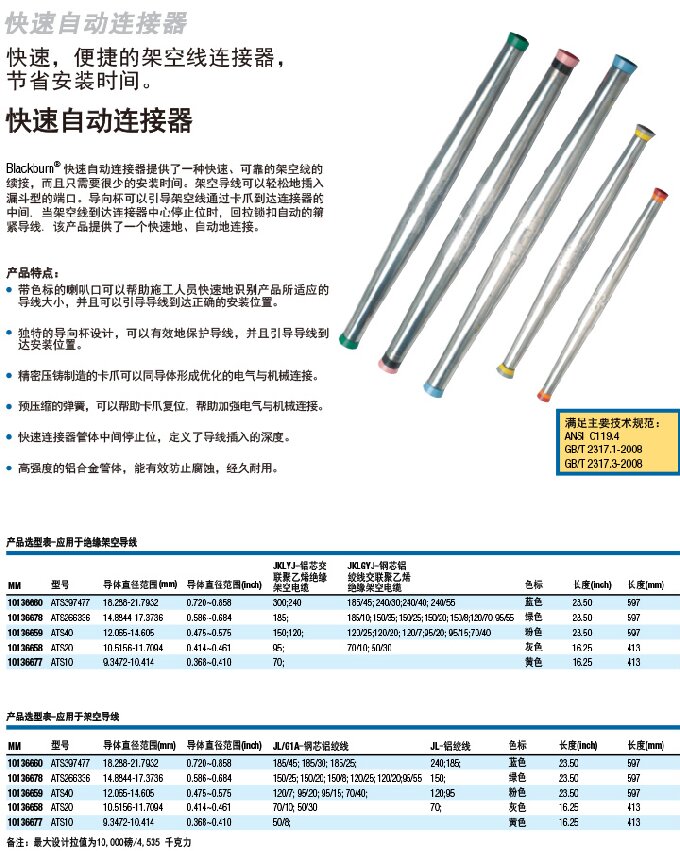 ATS 快速自动连接器