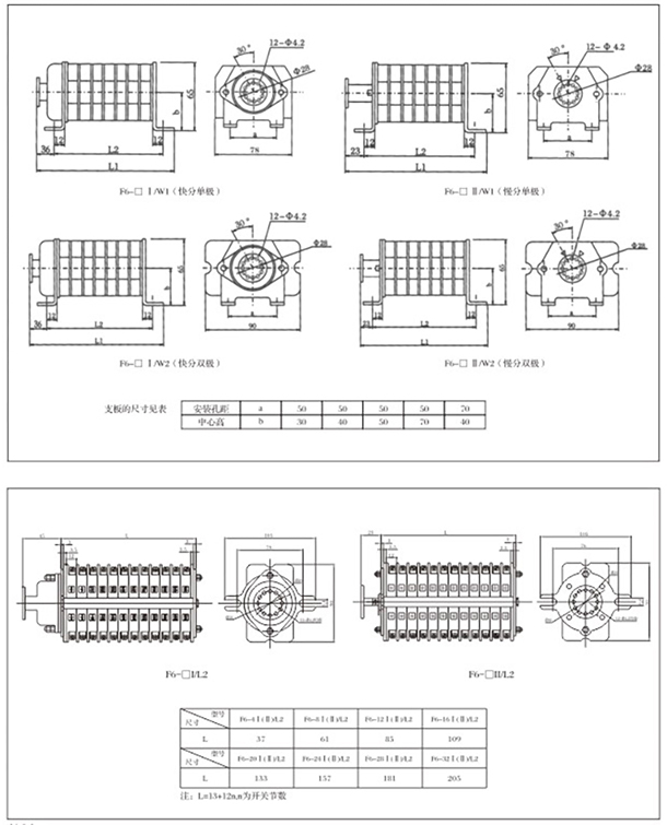 F6、F9辅助开关  低压元器件