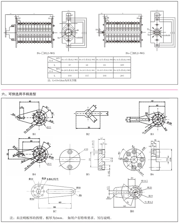 F6、F9辅助开关  低压元器件