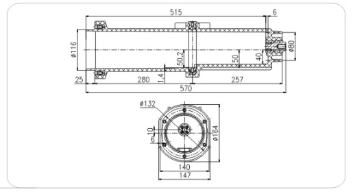 熔断器绝缘筒SF6-12/750   C-GIS充气柜用绝缘件系列