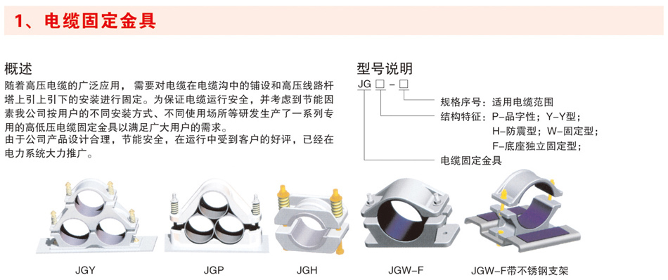 电缆固定金具