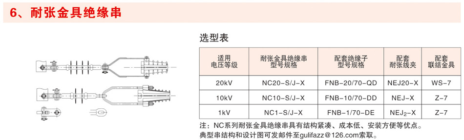 耐张金具绝缘串