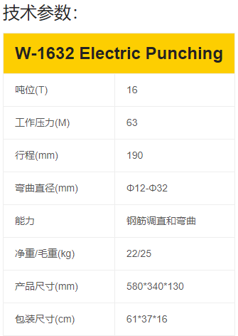 W-1632电动钢筋工具