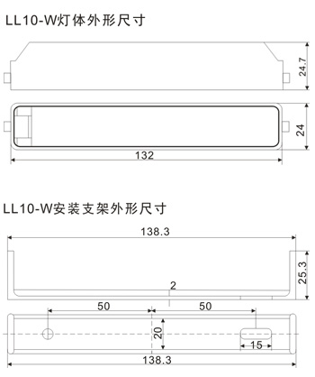 LL10-W仪表室开关柜内用LED照明灯