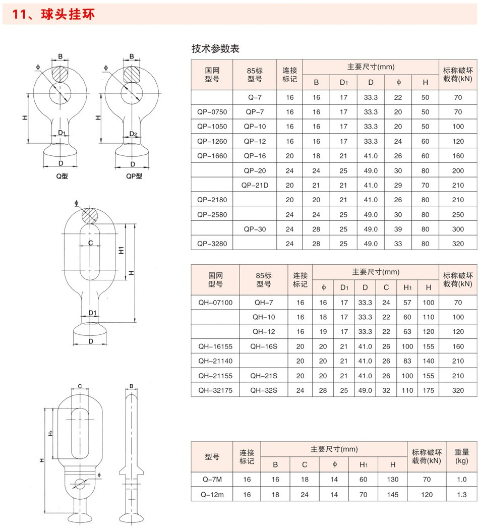 球头挂环