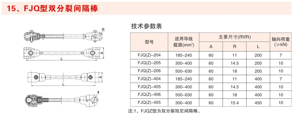FJQ型双分裂间隔棒