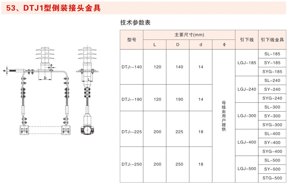 DTJ1型倒装接头金具