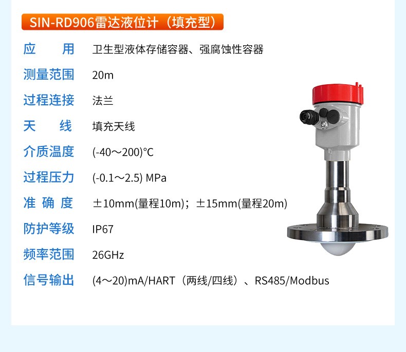 SIN-RD906雷达液位计