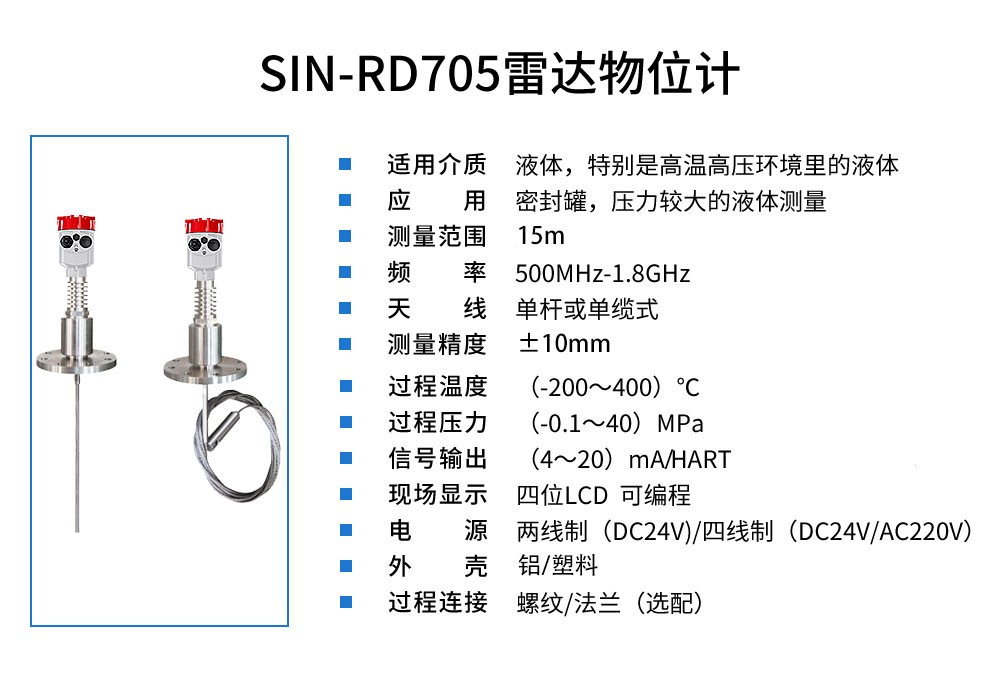 SIN-RD705雷达液位计