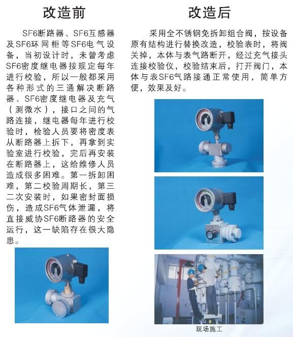 GIS断路器SF6密度表