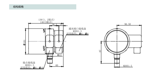ZMJ100PR型远传式密度继电器