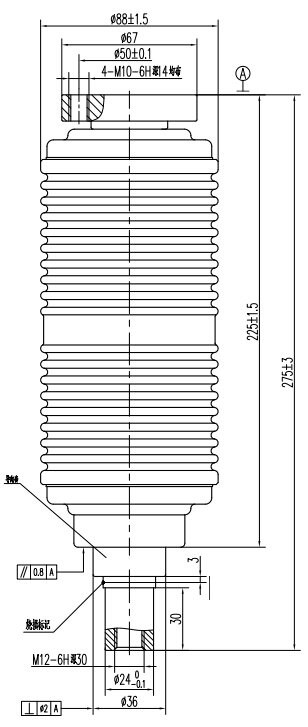 户内断路器用真空开关管TD325Y