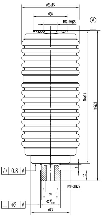 接触器用真空开关管 TJ340A