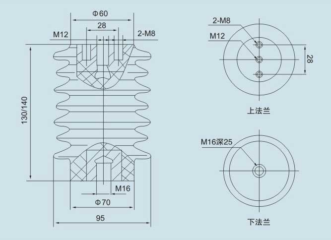 CG5-10Q/95×130(135.140.145)户内高压带电显示装置传感器