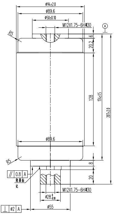 12KV固封极柱用真空开关管 TD325G