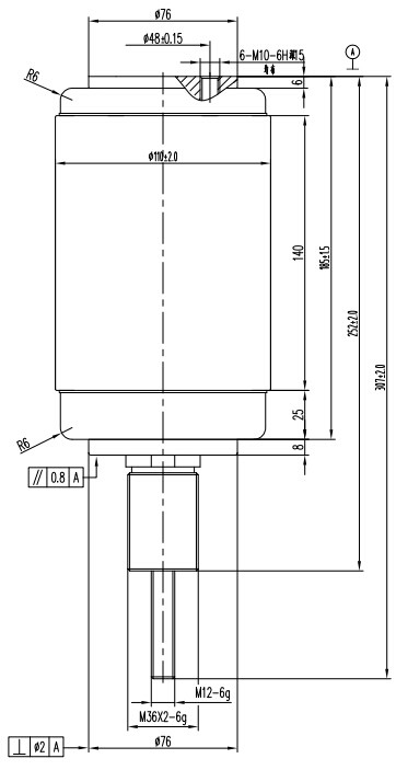 24KV固封极柱用真空开关管 TD468G
