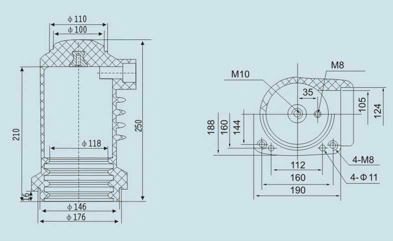 CH3-10Q/190-1600A-中置柜触头盒