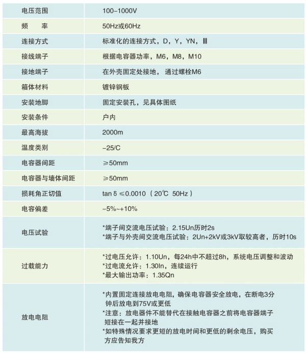 低压滤波电容器