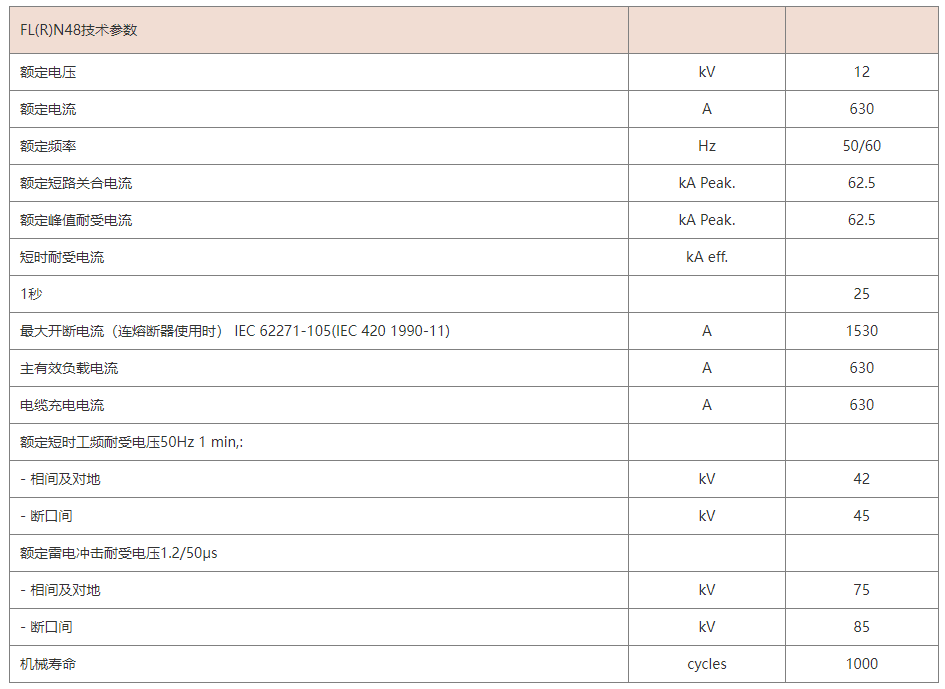 FL(R)N48系列户内交流高压六氟化硫负荷开关
