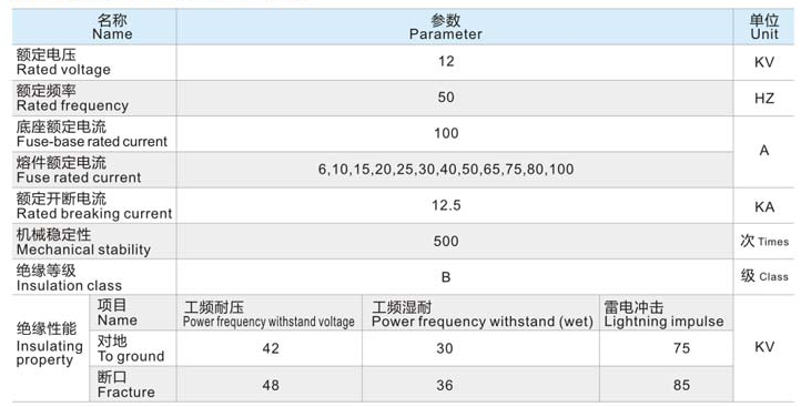 全绝缘封闭式喷射式熔断器IFC-12/100A