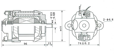 HDZ-22080B电机（配3AH减速器）