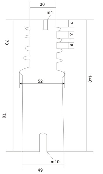 CG7-10Q/52×140 FN25户内高压带电显示装置传感器