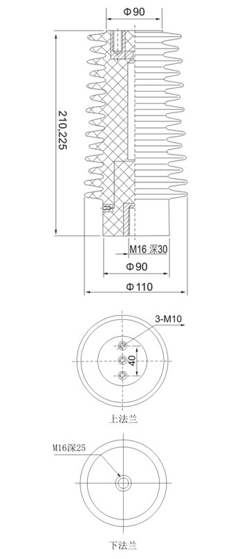 CG5-24Q/110×210、225户内高压带电显示装置传感器