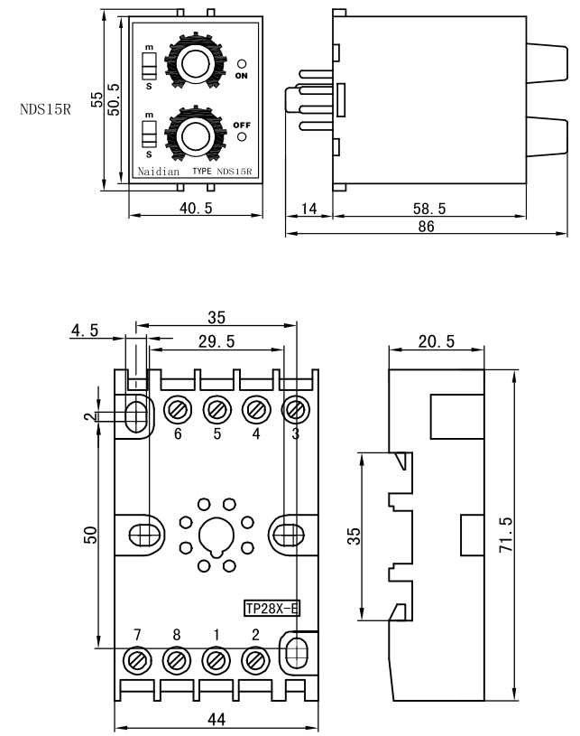 NDS15A C G Y(ST3PA C G Y)电子式时间继电器