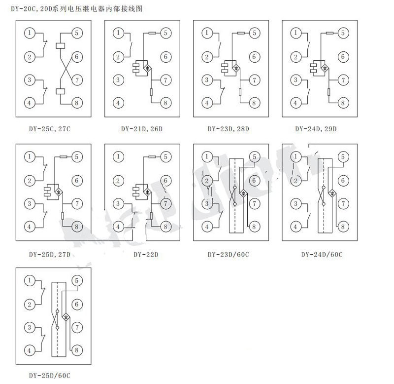 DY-20C 20D系列电压继电器