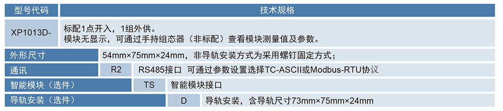 XP1013D单路称重模块