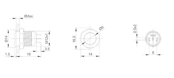 HBDGQ12F-11■/◎型金属按钮开关