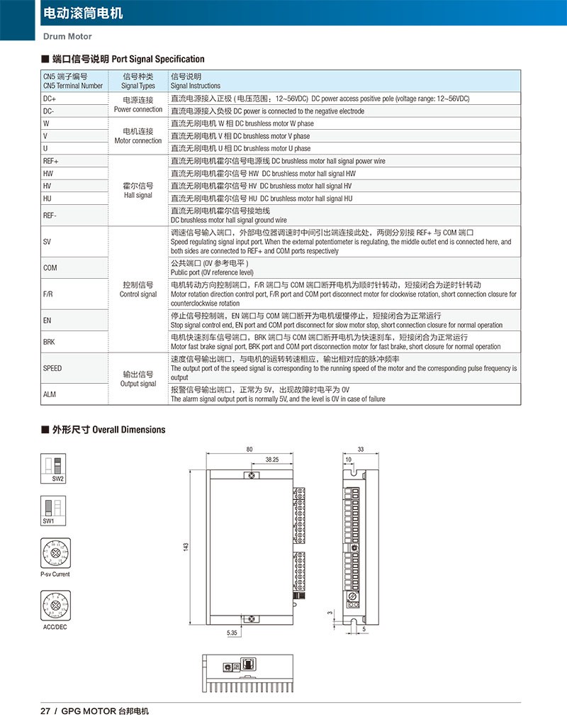 GBL-D15通用型直流无刷电机驱动器