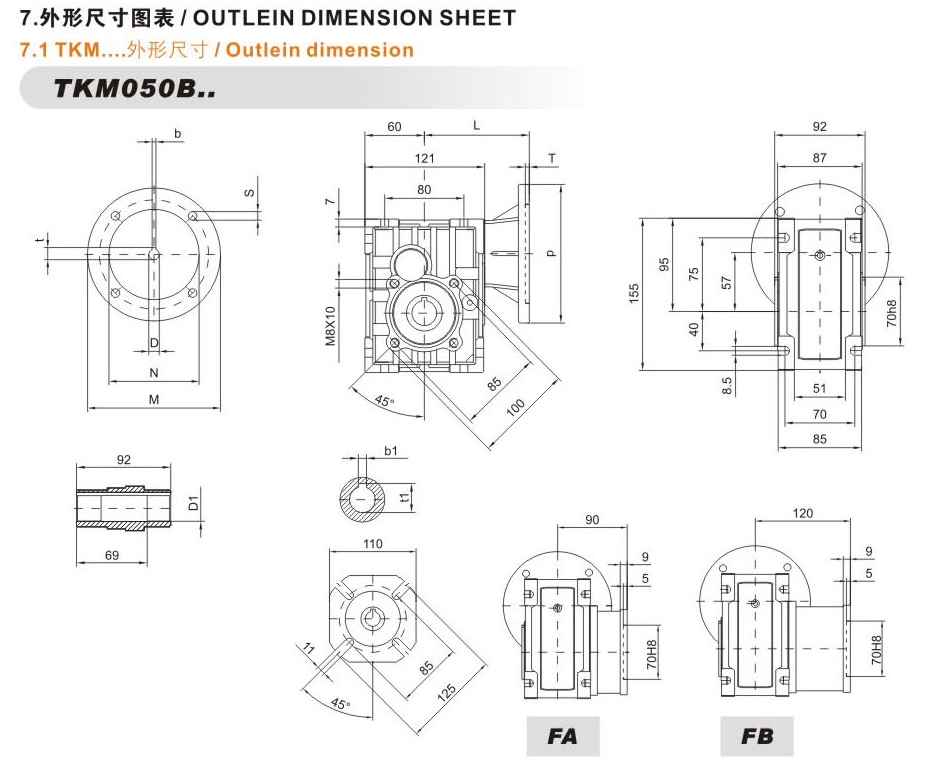 TKM050减速器