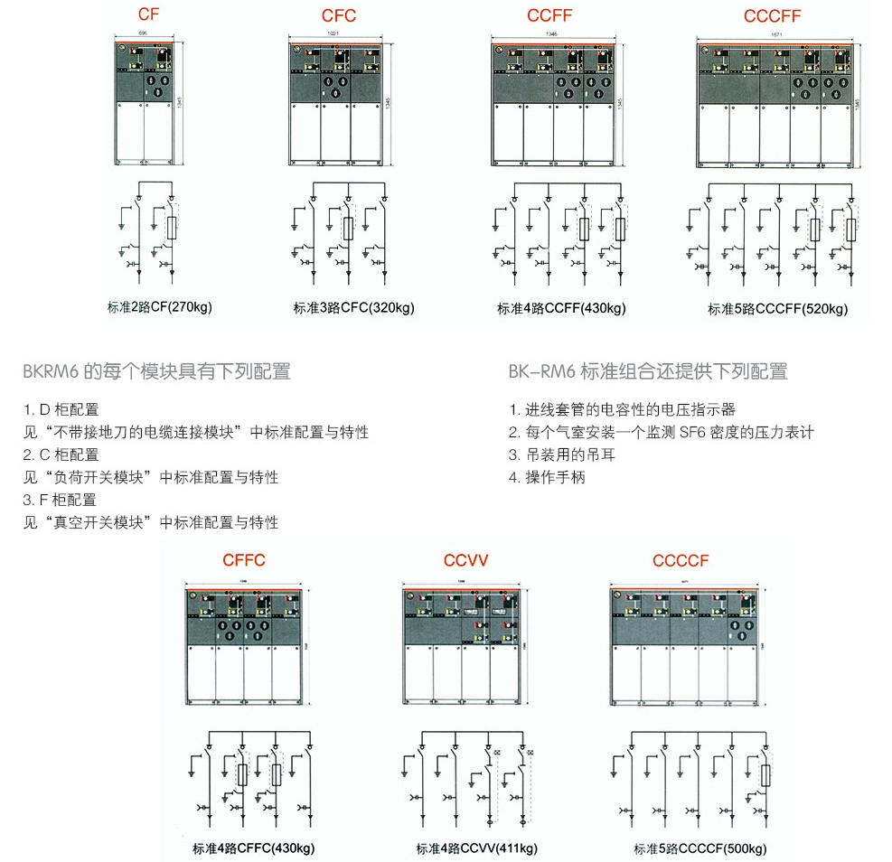 BKRM6-12组合式全封闭全绝缘充气柜