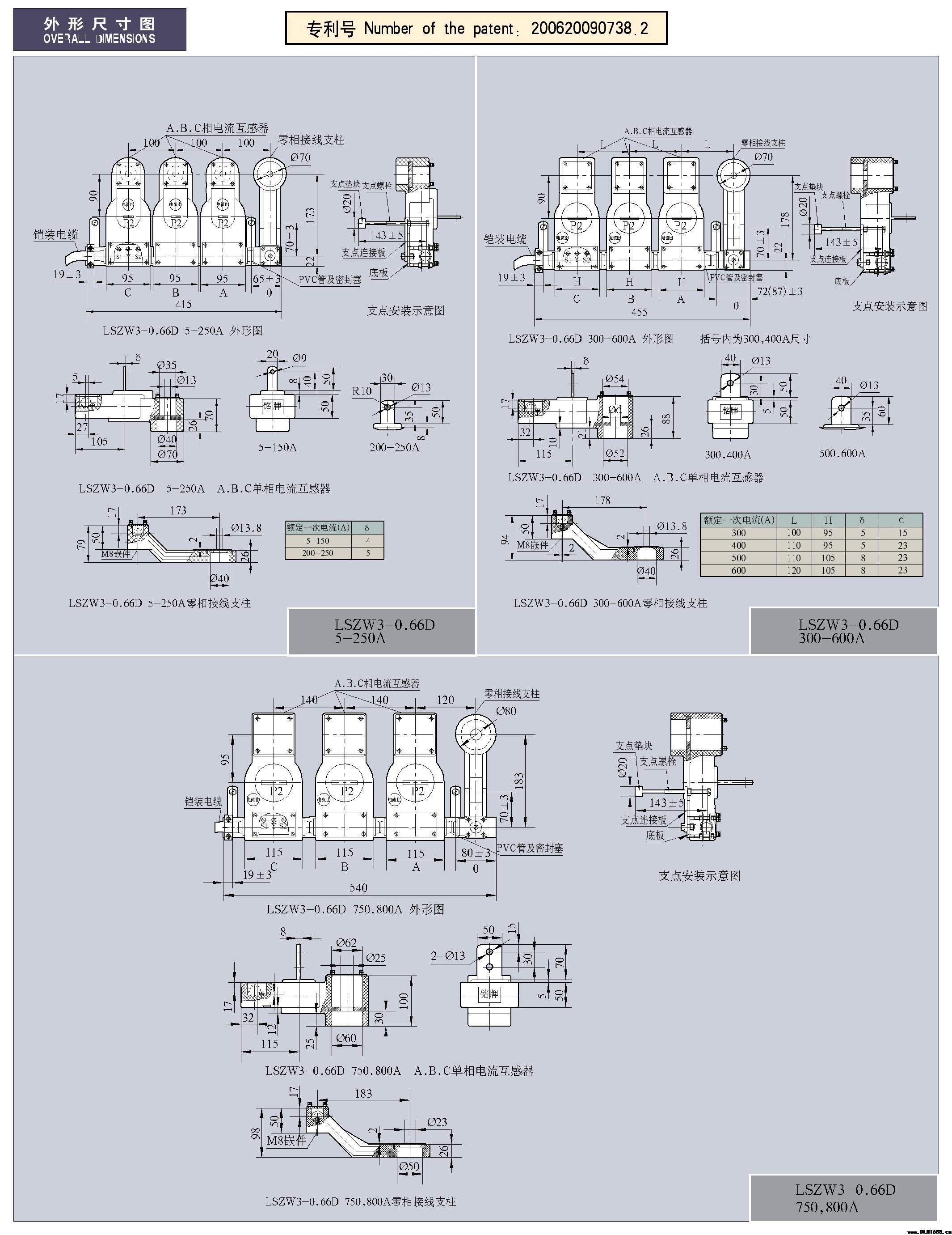 LSZ(M)W(3)-0.66(D、D2)系列户外三相组合互感器