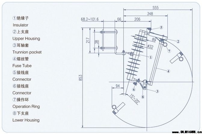 SUPD型跌落式熔断器